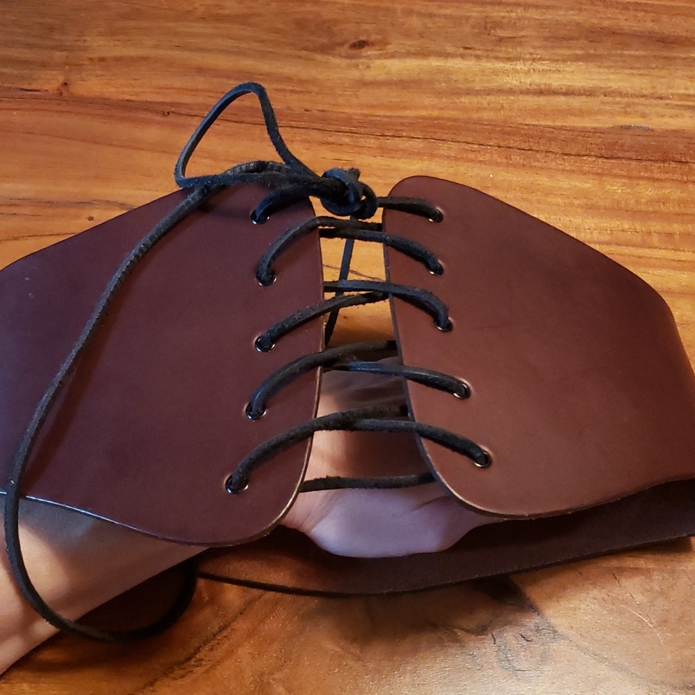 Leather Corset Belt - Renaissance Style